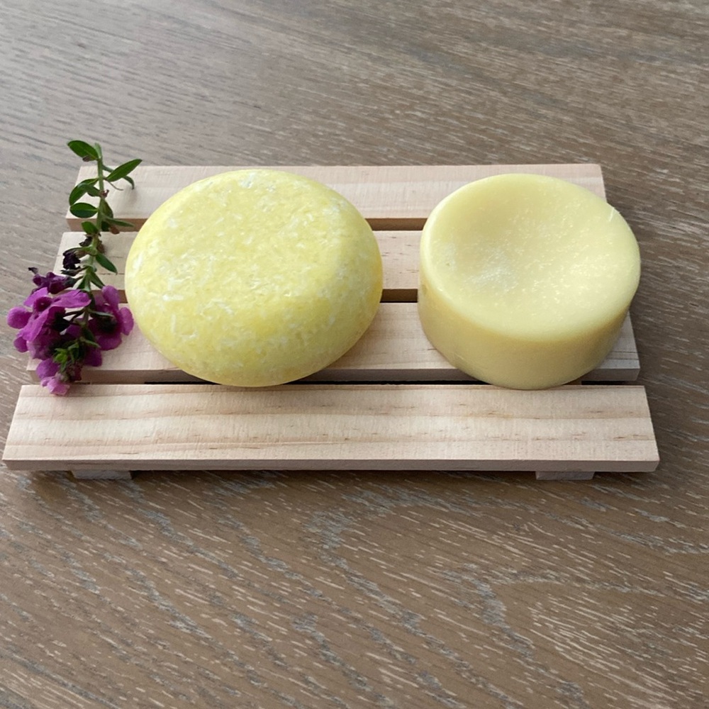 Lemon Shampoo bar & Conditioner bar bundle/ Mountain Mom Soap Co - Picture 2 of 6